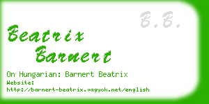 beatrix barnert business card